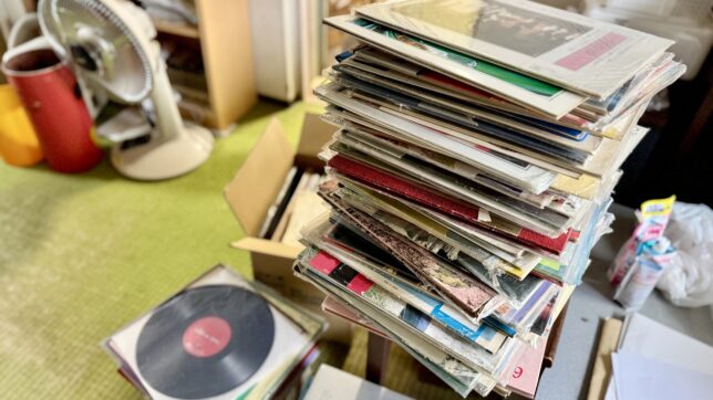 遺品整理で集まった、レコード